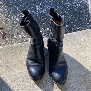 Frye black leather boots